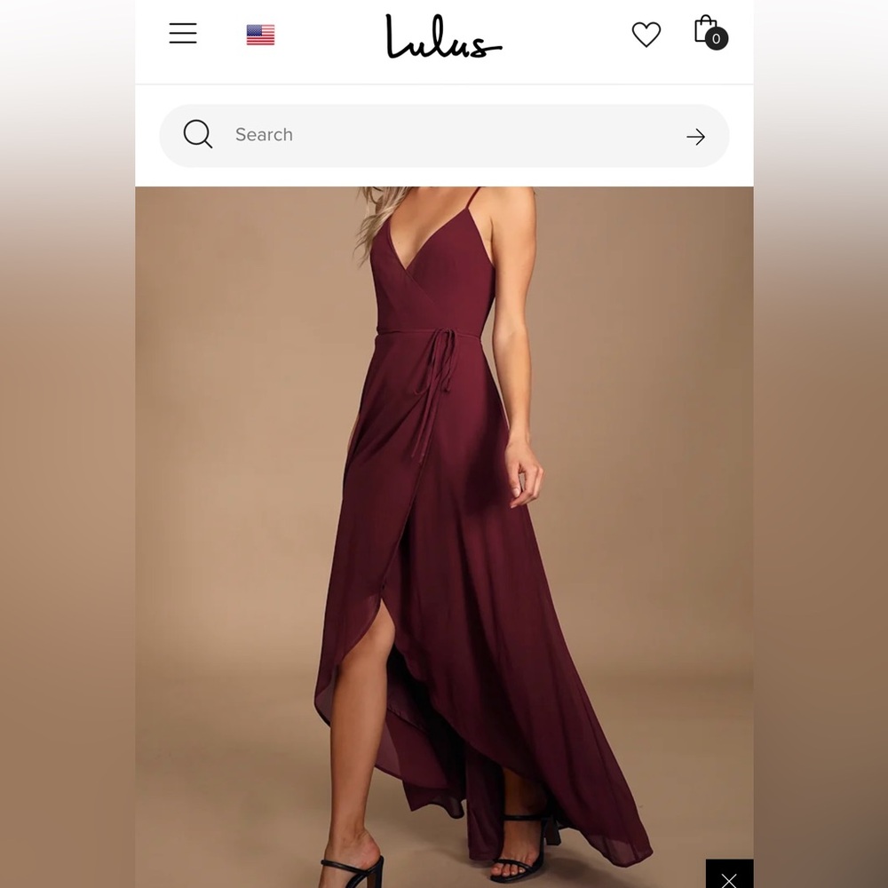 Lulus Burgundy Maxi Dress